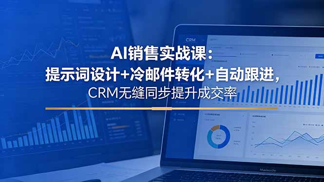 AI销售实战课：提示词设计+冷邮件转化+CRM同步提升成交率-趣咪跨境